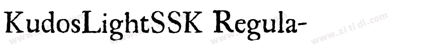 KudosLightSSK Regula字体转换